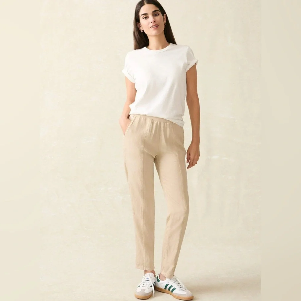 FAHERTY Arlie Day Pants‎ In Tan Womens size S